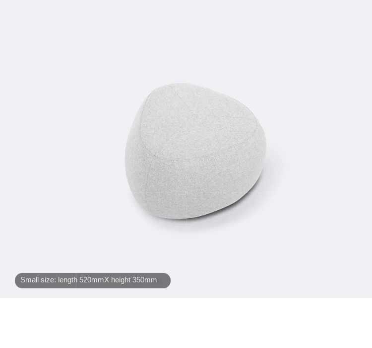 Pebble Fabric Sofa Pier – Scandinavian Wabi-Sabi Stool, Creative Simple Stool in Multiple Sizes - Pouf Ottoman - S06d6b5ea4acb4de6b5d61ac301ae7276a