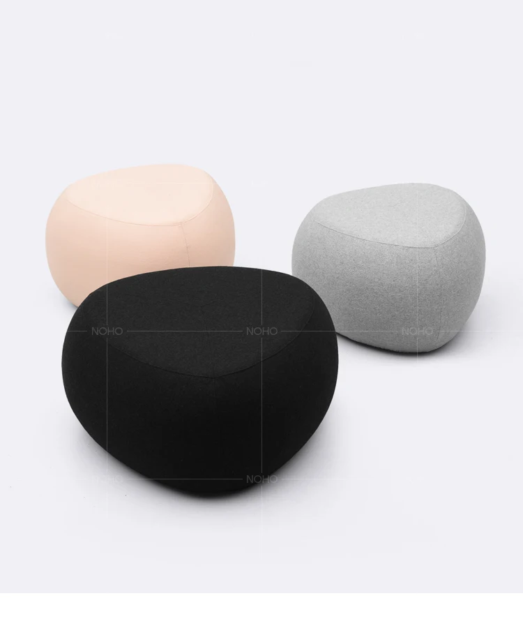 Pebble Fabric Sofa Pier – Scandinavian Wabi-Sabi Stool, Creative Simple Stool in Multiple Sizes - Pouf Ottoman - S10f2b8972790495da2ab12efcac853fbD