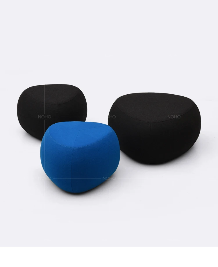 Pebble Fabric Sofa Pier – Scandinavian Wabi-Sabi Stool, Creative Simple Stool in Multiple Sizes - Pouf Ottoman - S5d338caccea84481a9caa3ff89cd8ba0j