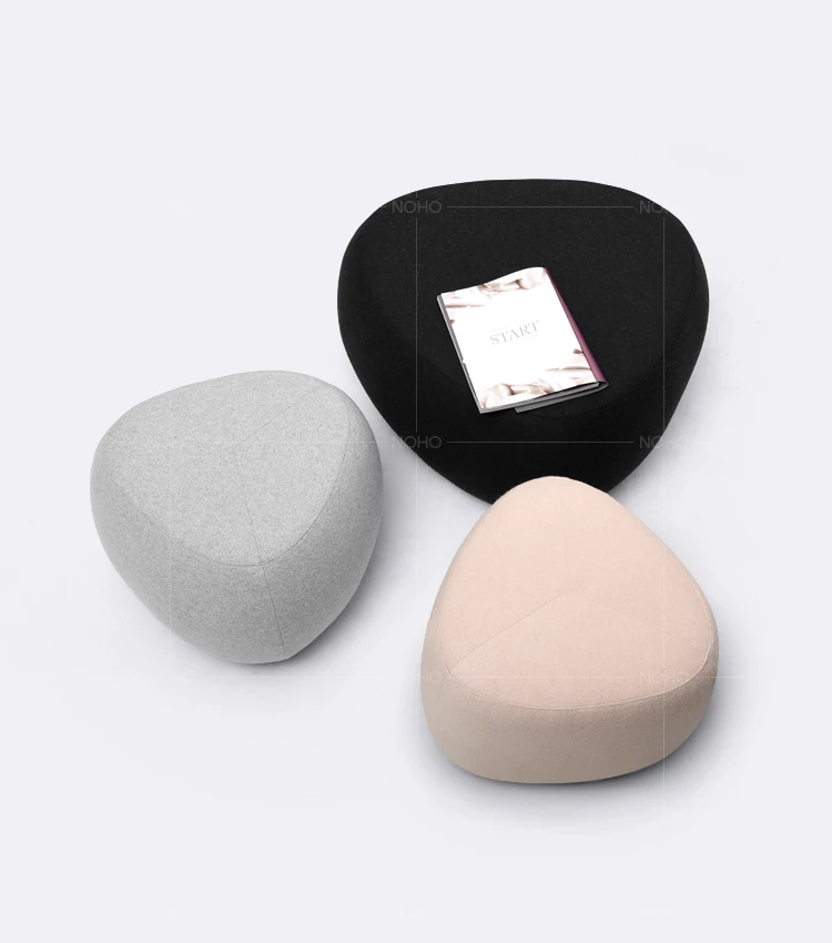 Pebble Fabric Sofa Pier – Scandinavian Wabi-Sabi Stool, Creative Simple Stool in Multiple Sizes - Pouf Ottoman - Sbbafd8e051c2455abbbbcc0e0123150aL