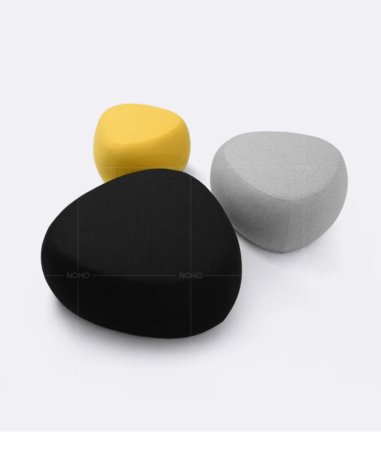 Pebble Fabric Sofa Pier – Scandinavian Wabi-Sabi Stool, Creative Simple Stool in Multiple Sizes - Pouf Ottoman - Sd5d8dd70ac6f4b80be78534831f230d0c