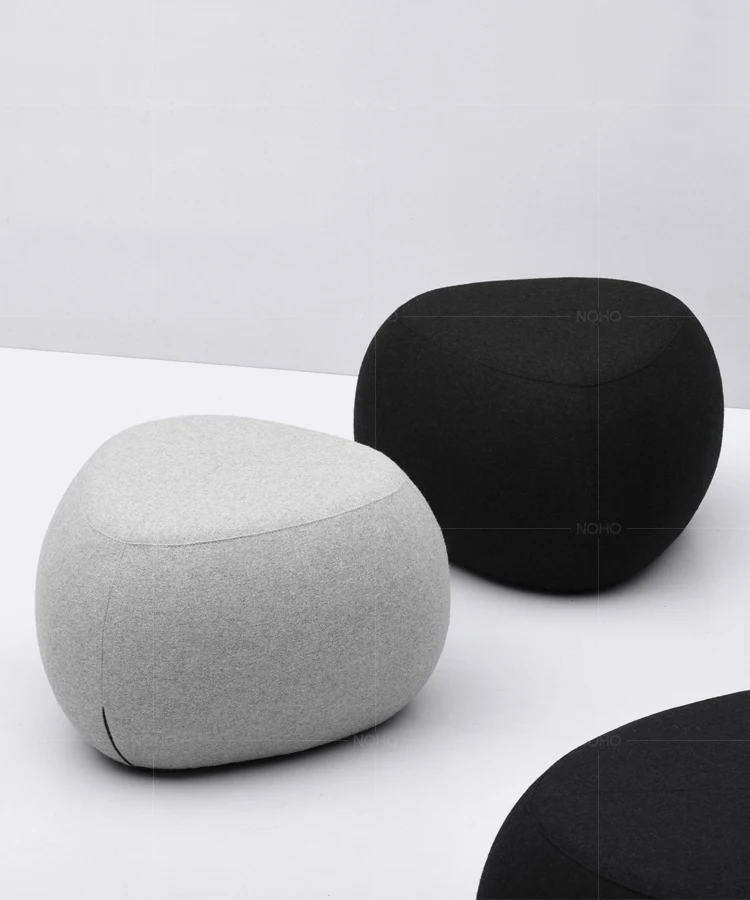Pebble Fabric Sofa Pier – Scandinavian Wabi-Sabi Stool, Creative Simple Stool in Multiple Sizes - Pouf Ottoman - Se17911ed813941aeb2e3a09c0d7f91c1j
