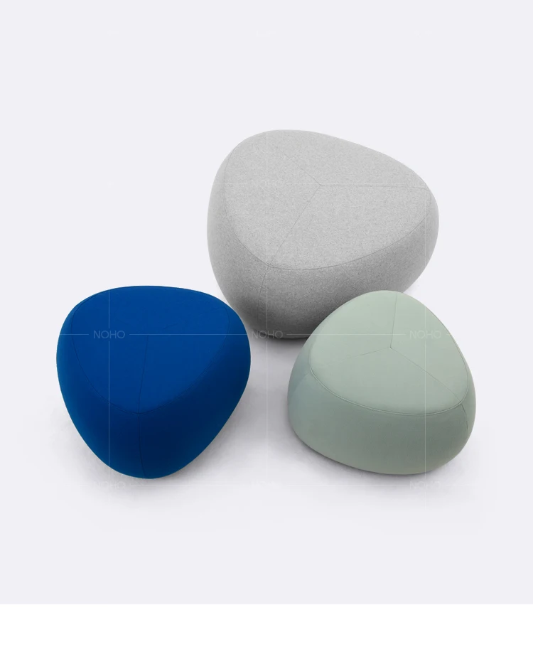 Pebble Fabric Sofa Pier – Scandinavian Wabi-Sabi Stool, Creative Simple Stool in Multiple Sizes - Pouf Ottoman - Sf0775489c68b4d0db907a58758af813eh